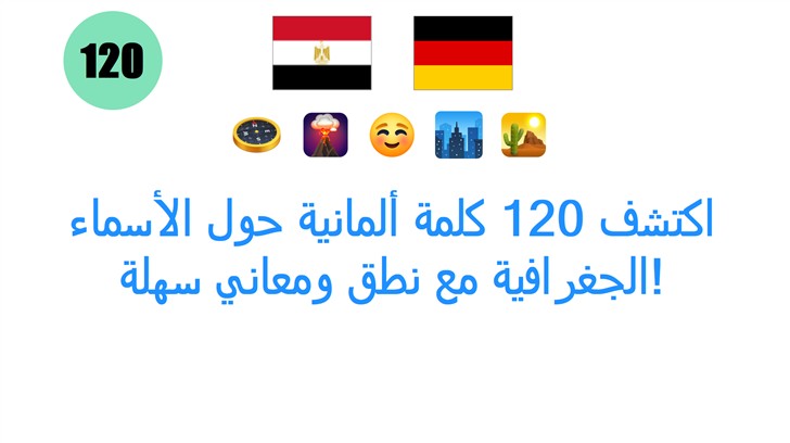 اكتشف 120 كلمة ألمانية حول الأسماء الجغرافية مع نطق ومعاني سهلة!
